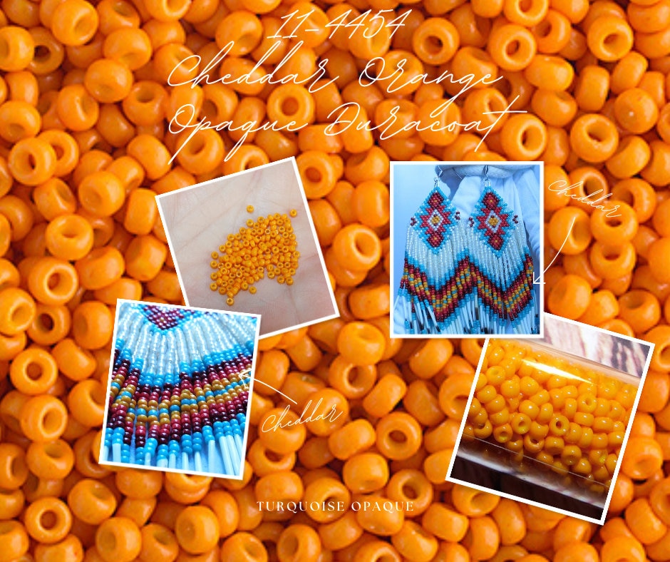 11-4454, Miyuki 22g Duracoat Op Cheddar Orange 11-4454, Miyuki 22g Duracoat Op Cheddar Orange