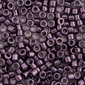 Delica, Dark Plum Opaque Nickel Plated Dyed, DB 0455, Miyuki 11/0, Vials Apprx. 22g or 5.2g, Directly from the Supplier, Great Prices
