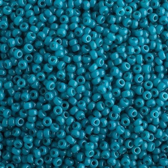 11-412, Miyuki 22g Op Green Turquoise 11-412, Miyuki 22g Op Green Turquoise