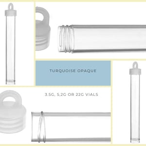Plastic Vials, 22g, 5.2g, or 3.5g, For Beads, Test Tube, Plastic Bottles, Screw Cap, Professional Quality, Item Packaging, for Home & Garage