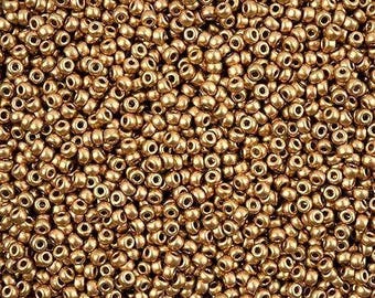 Miyuki 11/0, 11-4588, Aztec Gold, Cuentas de semillas, 50 g, 22 g, 5,2 g, 3,5 g, Directo del proveedor, Hermosa calidad, Buenos precios, Vidrio Miyuki