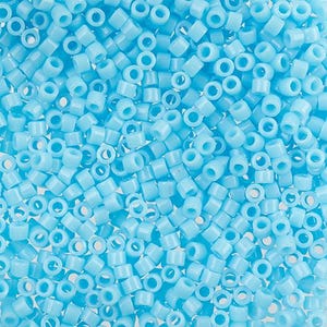 Delica Seed Beads, Light Blue Opaque, Miyuki 11/0, DB 0725, Vials of Seedbeads, Directly from the Supplier, Great Selection