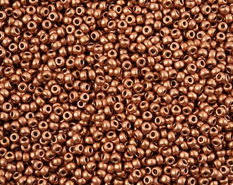 Miyuki 11/0, Seed Beads, Vintage Copper, 11-4589, Uncommon color of Seedbeads, Good prices and a great selection of Miyuki 11/0 rocailles