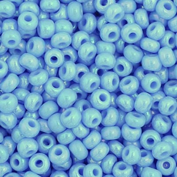 Pale Blue Dyed Pearl Opaque, Czech 11/0, Preciosa, 35010, Seed Beads, 22 g Tubes or 50 g Bags, Great Selection, Fair Prices