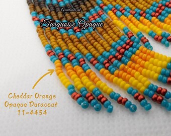 11-4454, Miyuki 22g Duracoat Op Cheddar Orange 11-4454, Miyuki 22g Duracoat Op Cheddar Orange