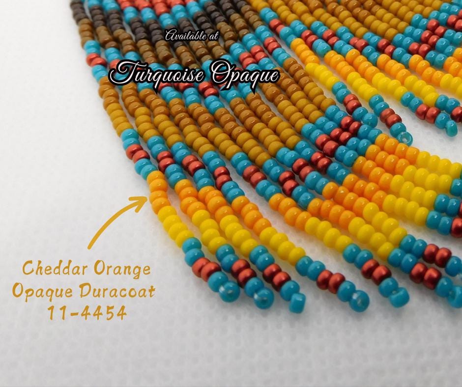 11-4454, Miyuki 22g Duracoat Op Cheddar Orange 11-4454, Miyuki 22g Duracoat Op Cheddar Orange