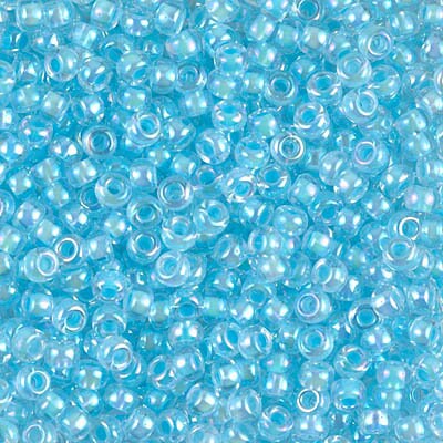11-18, Miyuki 22g Silver Lined Aqua 11-18, Miyuki 22g Silver Lined Aqua