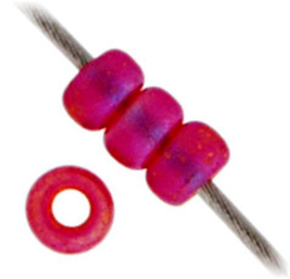 8-141FR, Miyuki 22g Matte Transparent Ruby AB 8-141FR, Miyuki 22g Matte Transparent Ruby AB
