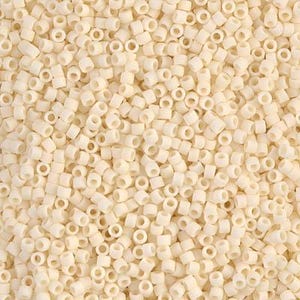 Delica, Dark Cream Matte Opaque, Miyuki 11/0, DB 0762, Vials Apprx. 22g or 5.2g, Fair Price, Wholesale, Nice Selection, Generous Portion