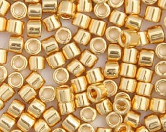 Delica, Gold 24Kt AB Plated, Miyuki 11/0, DB 0031, Vials, Delica Beads, Directly from the Supplier, Wholesale Available, Affordable