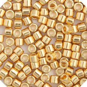 DB0031, Miyuki Delica 11/o, 24K Gold Plated – High Street Bead Company