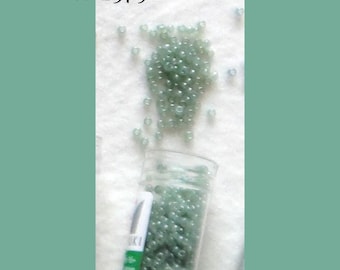 Miyuki 11/0, 11-2375, Cuentas de semillas, Verde mar oscuro opaco, Aprox. 22 g, 5,2 g, 3,5 g, Cuentas de vidrio, Precio razonable