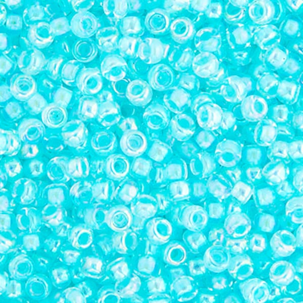 Miyuki 11/0, Seed Beads, Sky Blue AB Lined Dyed, 22g, 5.2g, 3.5g, 11-0278, Glass Beads, Reasonable Prices, Great Quality of beads.