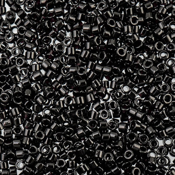 Perles Delica, Noir Opaque , DB 0010, Miyuki 11/0, Tubes Apprx. 22g ou 5.2g, Verre, Directement du fournisseur, Grande sélection de Délica