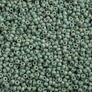 Miyuki 11/0, 11-4701, cuentas de semillas, arcoíris helado verde menta mate AB, aprox. 50 g, 22 g, 5,2 g, 3,5 g, precios justos