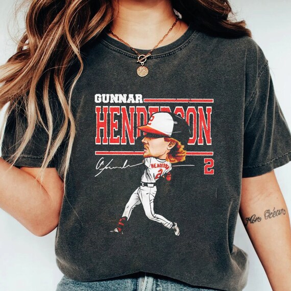 Gunnar Henderson Baseball Jersey 2023 Season Fan Made Grey Print