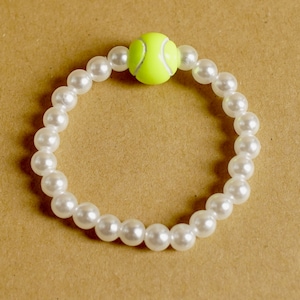 Tennis | White Kid's Beaded Bracelet