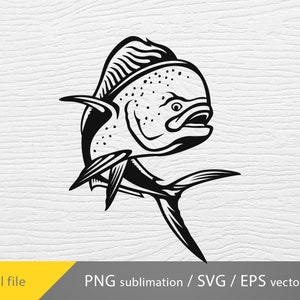 Fischen Svg, Angeln Svg, Fisch Svg, Vektorbild, Mahi Mahi Cricut