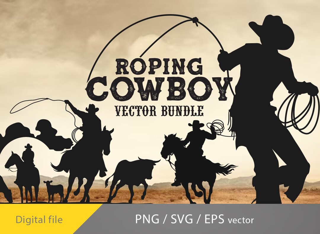 Roping Cowboy Svg, Roping Team Rodeo Svg, Cowboy Life Svg, Cricut File ...