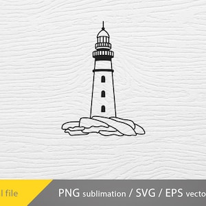 lighthouse vector SVG, lighthouse PNG, cricut file