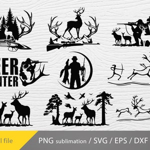 Hunting Bundle SVG Vector, Deer Hunting Svg, Hunting Life PNG, Hunt SVG ...