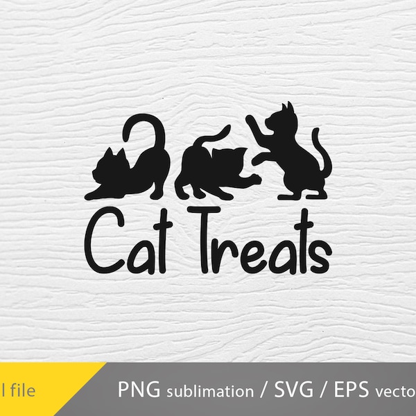 Cat Treats svg, Cat Treat png, cricut file, png sublimation