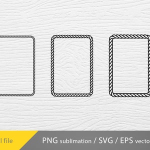 Cowboy Frame Svg, Rope Frame Svg Bundle, Rope Round Svg, Nautical Rope ...