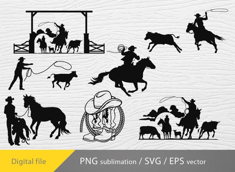 Roping Cowboy Svg, Roping Team Rodeo Svg, Cowboy Life Svg, Cricut File ...