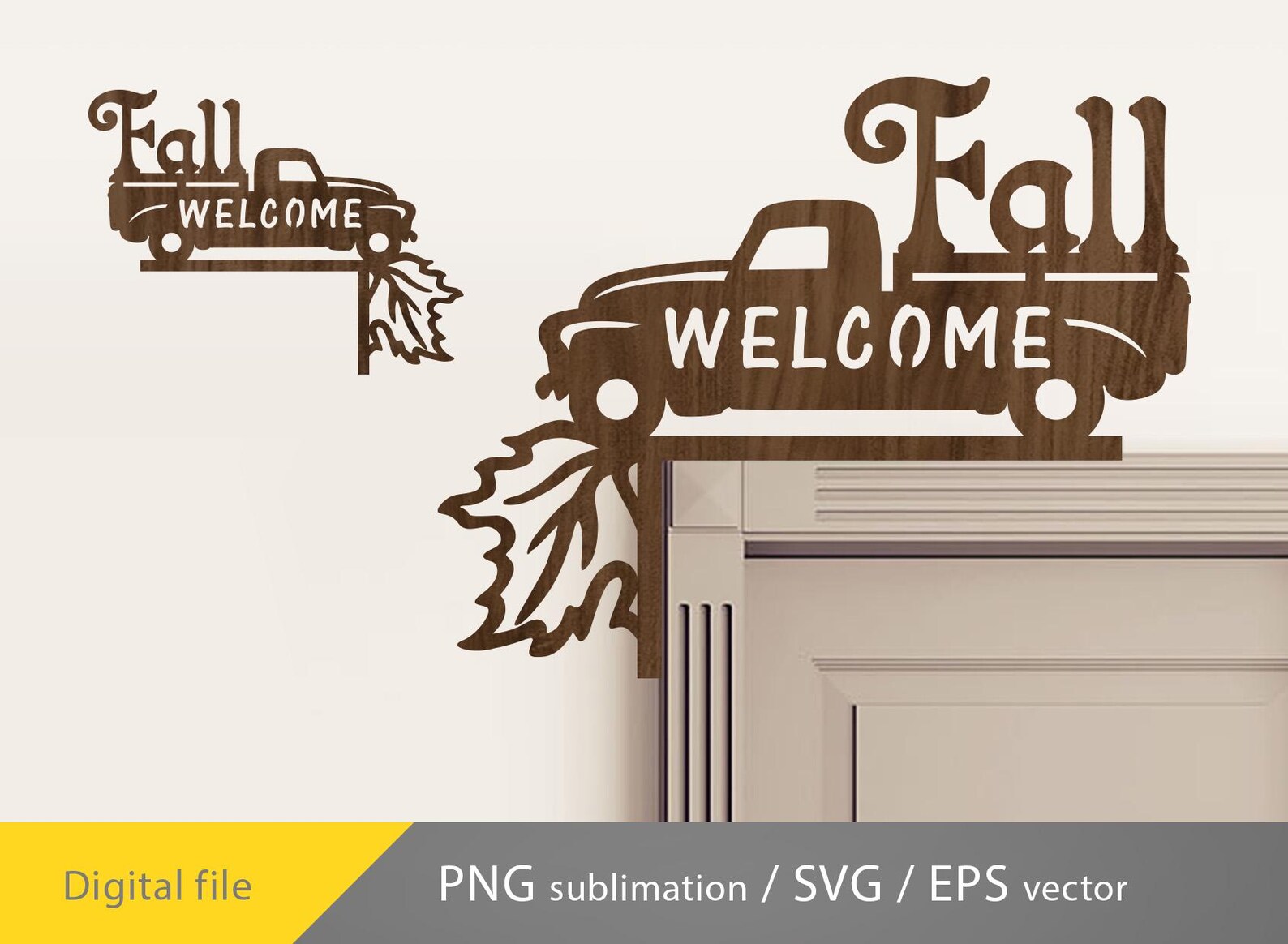 Letrero Fall Welcome Fall Door Corner Svg, Fall Trim Corner Laser Cut, Mushrooms Svg ...
