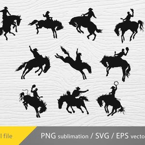 Cowboy bundle svg, Rodeo horse SVG, Rodeo bundle PNG, Rodeo Cowboy PNG, rodeo cricut file