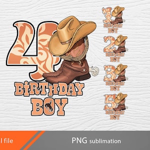 Cowboy aniversariante png, Cowboy png, números de aniversário png, 1 2 3 4 5, botas de cowboy png, chapéu de cowboy png