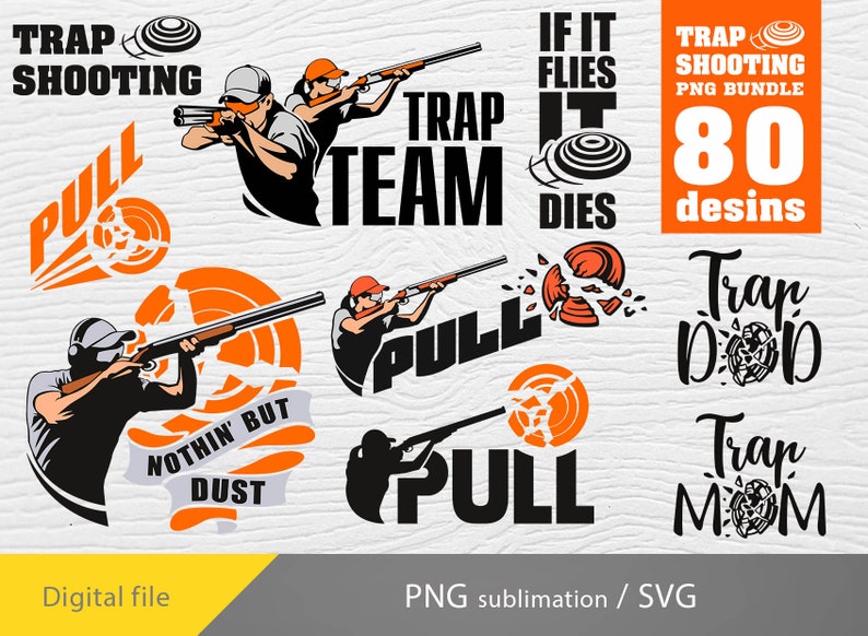 Trapshooting Bundle Svg, Clay Target Svg, Trapshooting Svg, Skeet