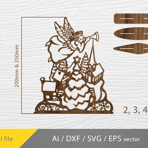 Szopka svg, wycinane laserowo drzewko i stojak na szopkę, choinka svg, dekoracja świąteczna SVG DXF plik do cięcia Glowforge Laser Cut Plan