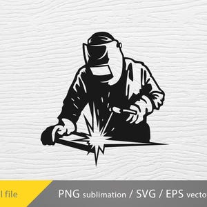 Welder svg, Welding metal, Welder cut file, cricut file