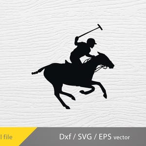 Horse Polo player svg, Polo Silhouette, Polo Players with Equipment png sublimation
