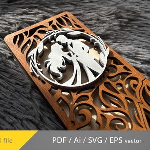 結婚式のギフト封筒、レーザーカットプロジェクト、ファイル SVG AI EPS ベクタープラン、即時ダウンロード、結婚式のマネーホルダー
