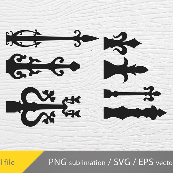 barn door hinges svg, vintage hinges svg, rustic hinges svg, vector image, laser cut