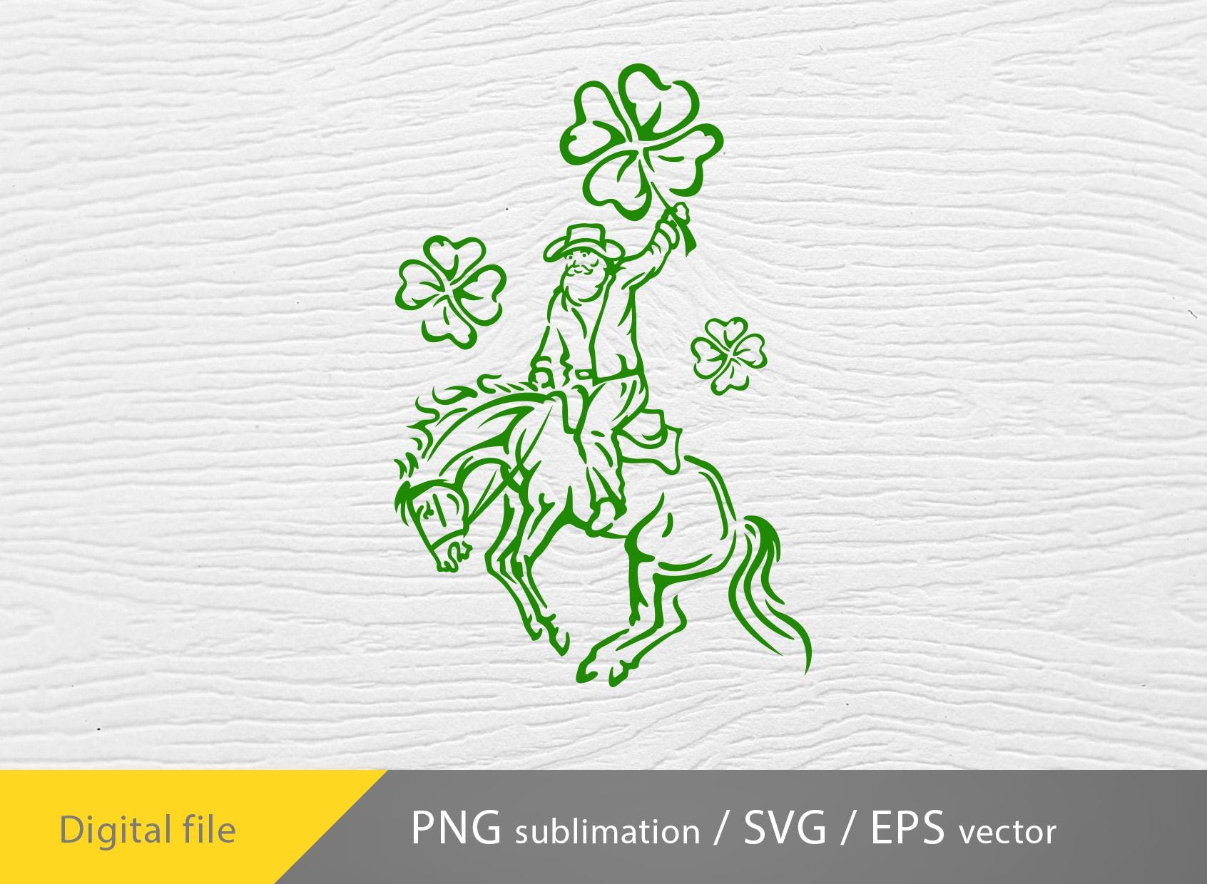 Lucky Horse svg, Western lucky PNG, Western St Patrick’s Day svg, Cowboy western designs, lucky western sublimation png, Lucky Bronc Horse