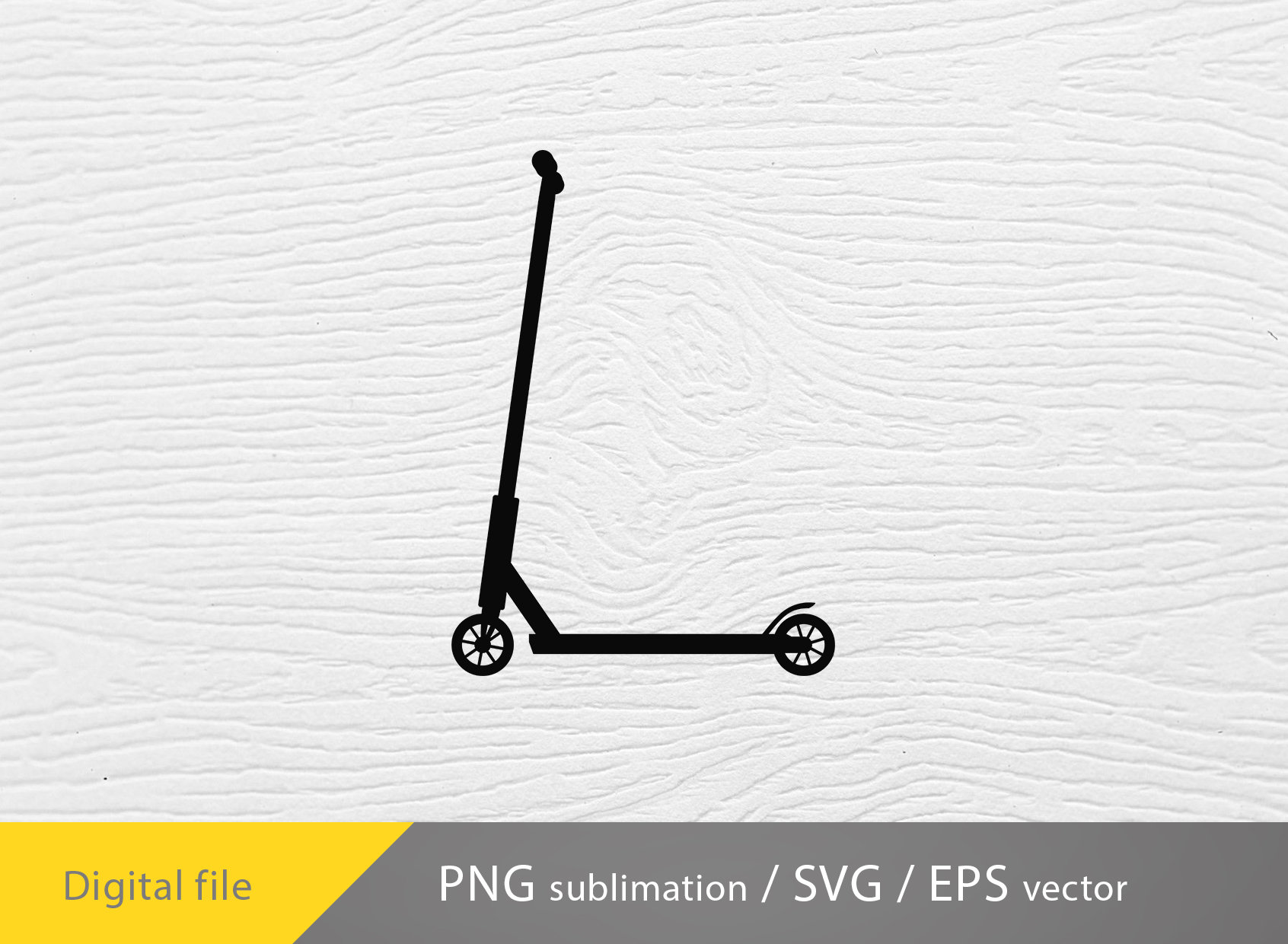 Scooter électrique Svg, scooter électrique PNG, transport, fichier coupé scooter, Silhouette de scooter