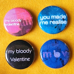 my bloody valentine 缶バッジ5個セット Bloody Valentine Pin - Etsy