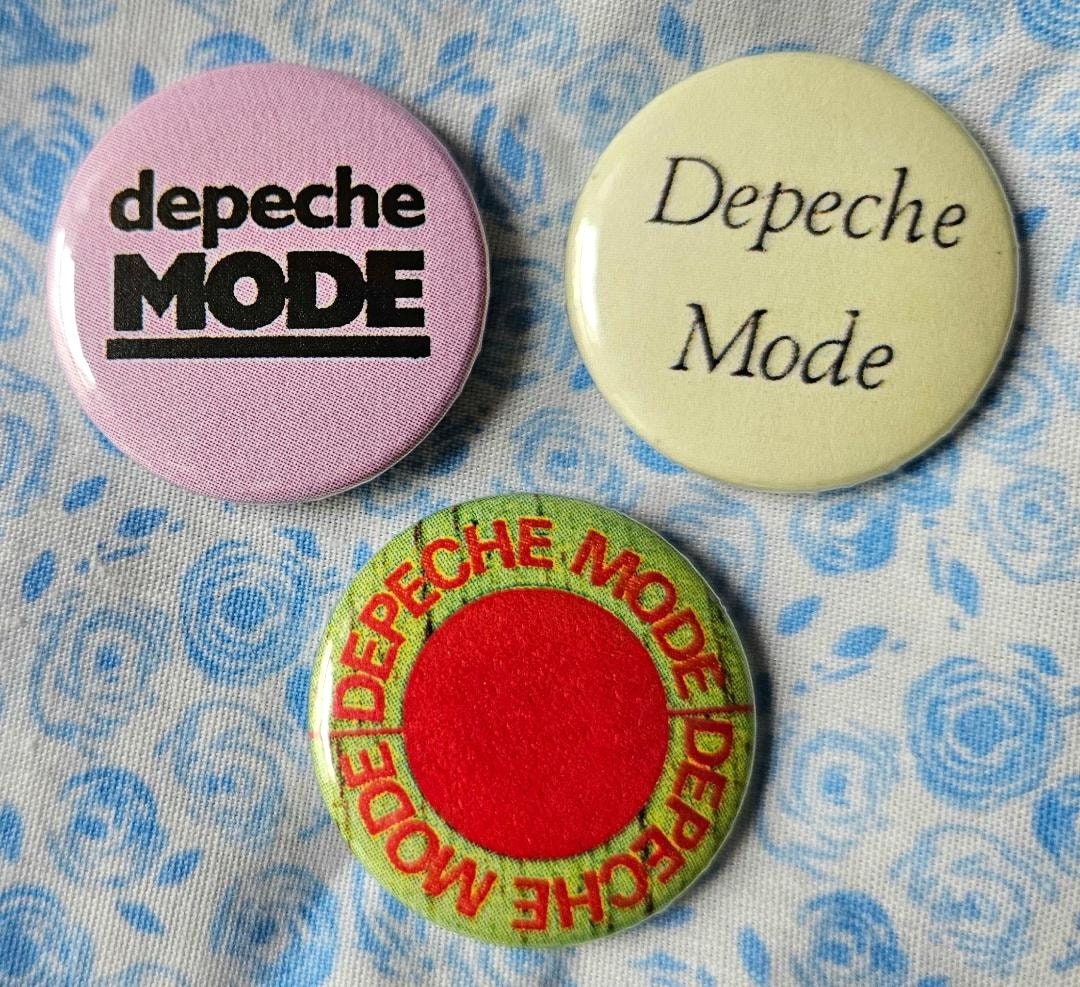 Depeche Mode Set of Three 25mm (1 Inch) Button Pin Badges With