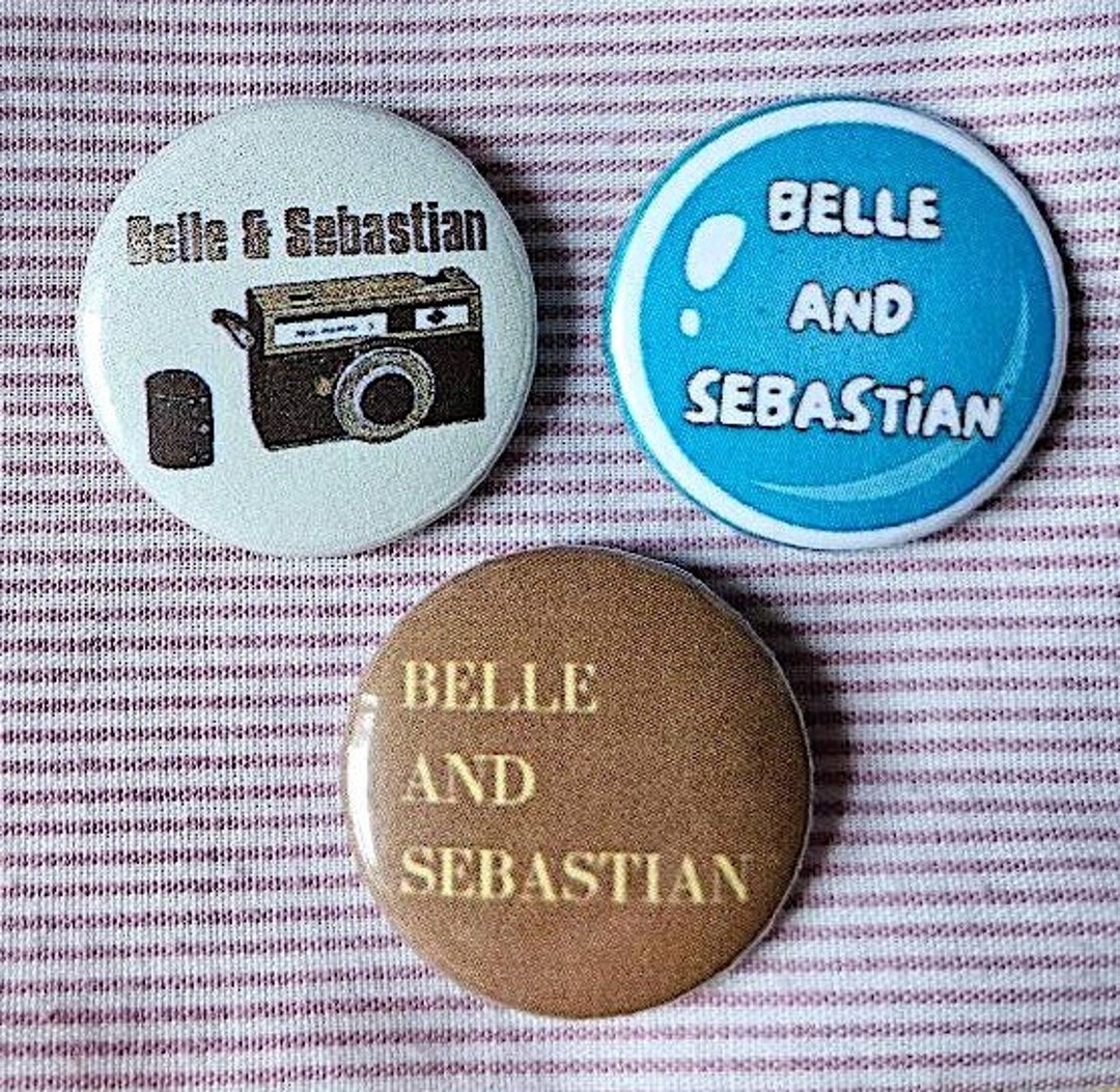 Set of Three Belle and Sebastian 25mm 1 Inch Button Pin Badges Including Exclusive Designs. Etsy UK