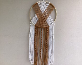 Traumfänger Boho, Makramee Wandanhänger, Dreamcatcher