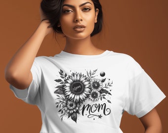 Sunflower Mama PNG, Mama Sublimation Design, Mama png, Mothers Day png, Gift for Mother Day png, Mom Shirt png, PNG Files For Sublimation