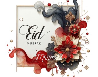 Watercolor Eid Clipart | Eid Mubarak | Islamic Lantern PNG | Muslim Moon Star | Arabic Sublimation Sticker | Commercial Licence