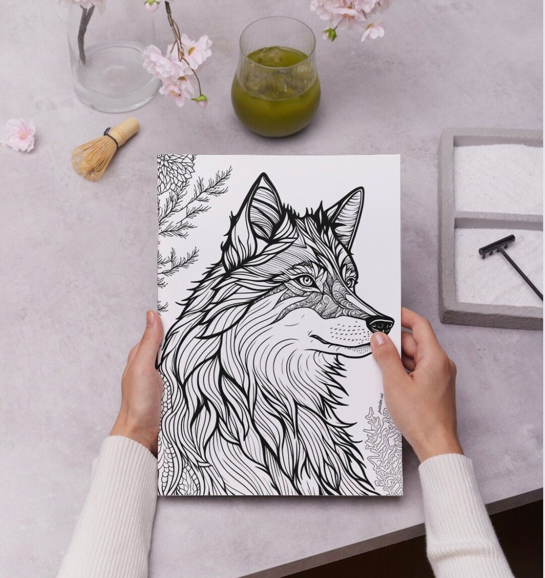14 Printable Cute Animals Coloring Pages for Kids and Adults - Etsy