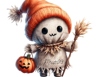 Halloween Monster Clipart PNG, Personagem fofo de Halloween, Gráfico digital de Halloween, Arte de monstro assustador