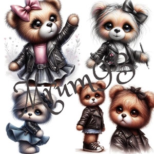 Cool girl teddy bear png files for sublimation shirt sublimation png for Colorful png design,hoodie designs,sublimation designs for shirts