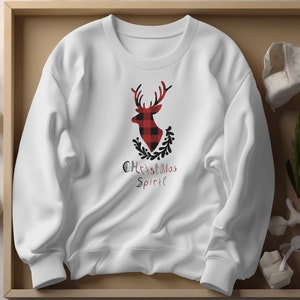 Christmas Moose Sweatshirt, unisex Merry Christmoose, Cute Moose Sweatshirt, Holiday Gift, Christmas Gift For Him/Her, cute Moose Lover Gift