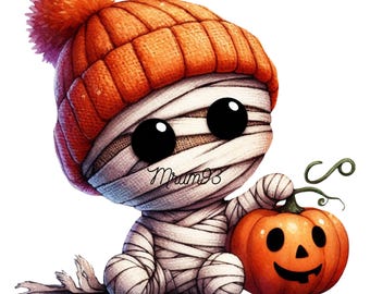 Halloween Monster Clipart PNG, Personagem fofo de Halloween, Gráfico digital de Halloween, Arte de monstro assustador